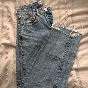 Zara Women's Jeans with Frayed Hem